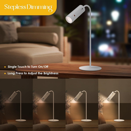 360° Magnetic Rechargeable Wireless Touch LED Table Lamp