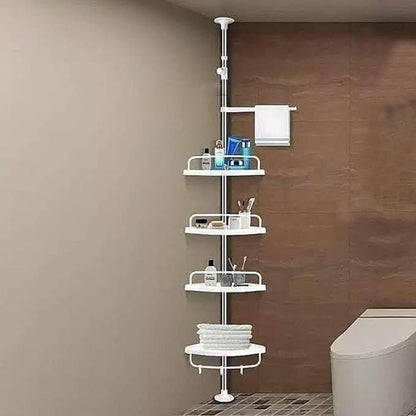 Multipurpose Bathroom Corner Adjustable Storage Rack - 4 Tier 310 cm
