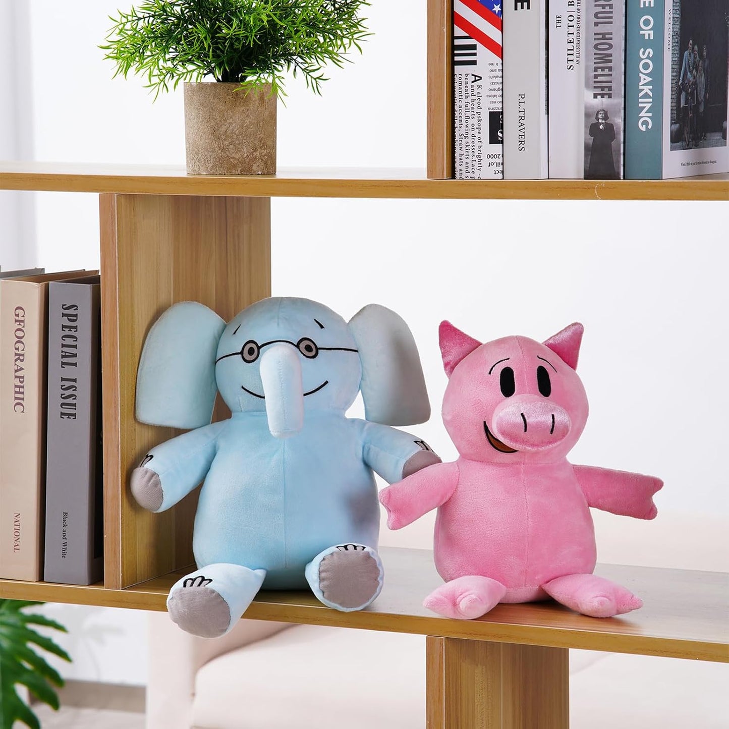 Elephant Piggie Plush Soft Cuddly Toy Set