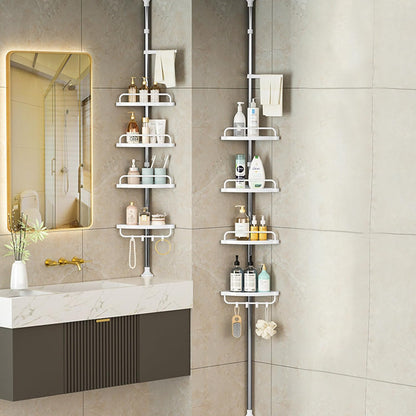 Multipurpose Bathroom Corner Adjustable Storage Rack - 4 Tier 310 cm