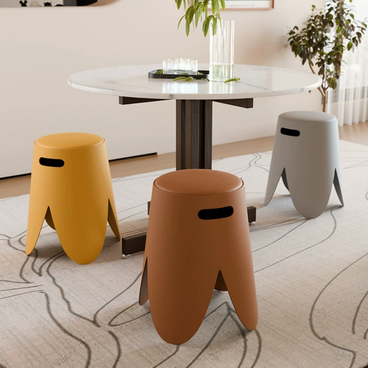 Creatively Stacked Comfortable Cushioned Petal Stool