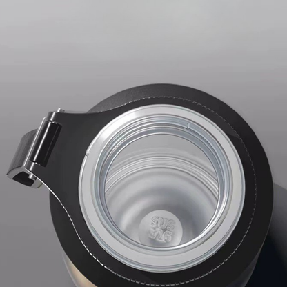 Stainless Steel Dual Lid Leak-Proof Insulated Thermos Cup – 1000ML