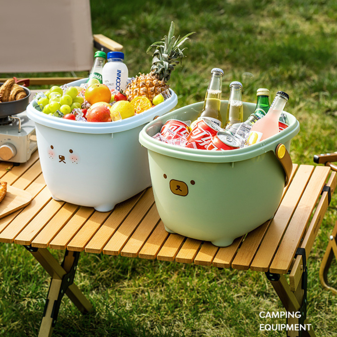Multifunctional Storage Bucket Stool with Wide Comfort Seat - 13L Capacity
