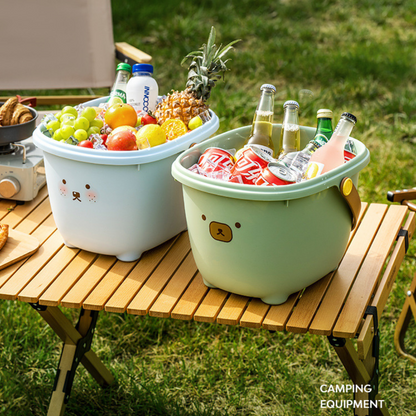 Multifunctional Storage Bucket Stool with Wide Comfort Seat - 13L Capacity