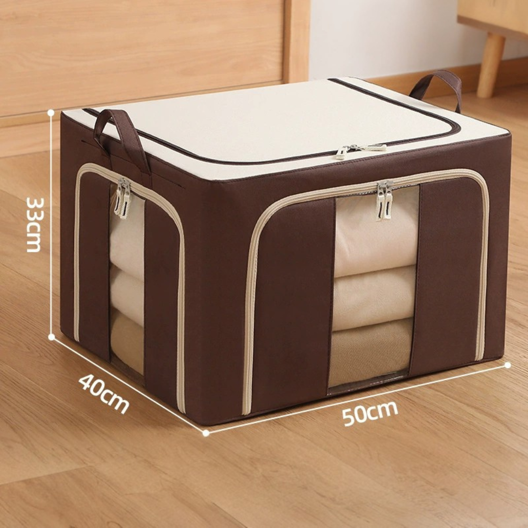 Clear Window Spacious Foldable Storage Organizer Box  (66L - 50x40x33cm)