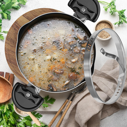 Premium Multipurpose Twist Lock Non-Stick Pot
