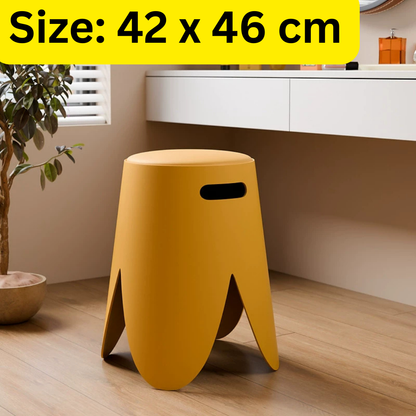 Creatively Stacked Comfortable Cushioned Petal Stool