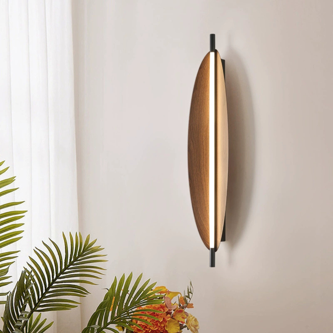 Brown Leaf Design Modern LED Wall Lamp