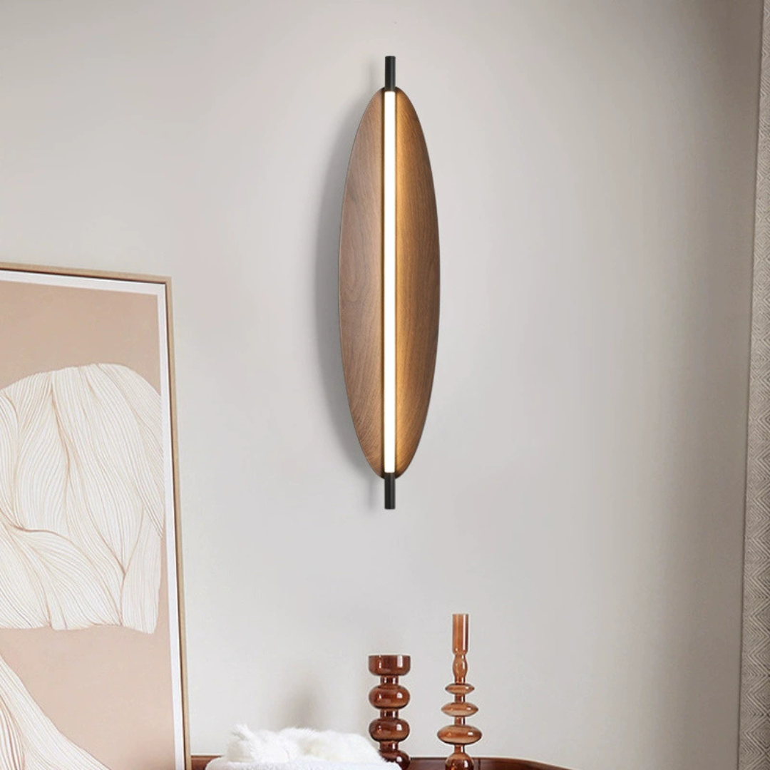 Brown Leaf Design Modern LED Wall Lamp