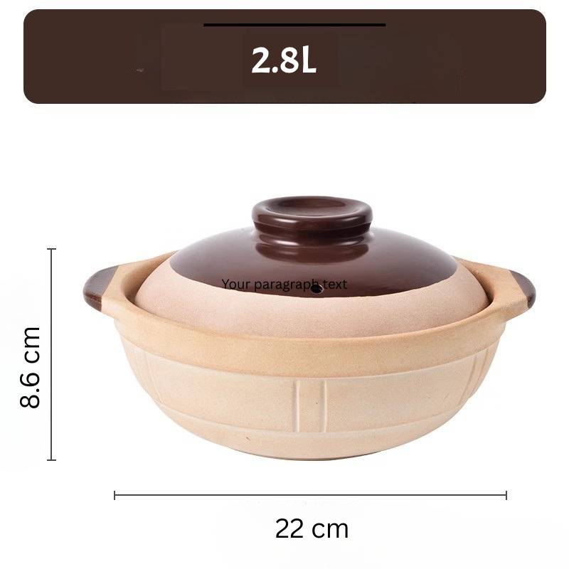 High Temperature Unglazed Rice & Noodle Retro Casserole