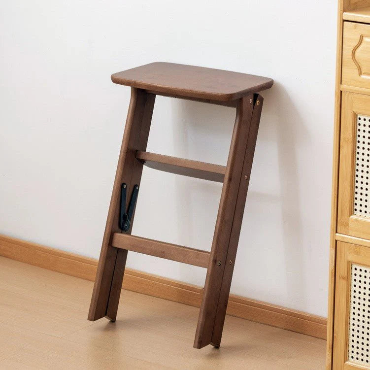 Bamboo Space-Saving Lightweight  Folding Step Stool