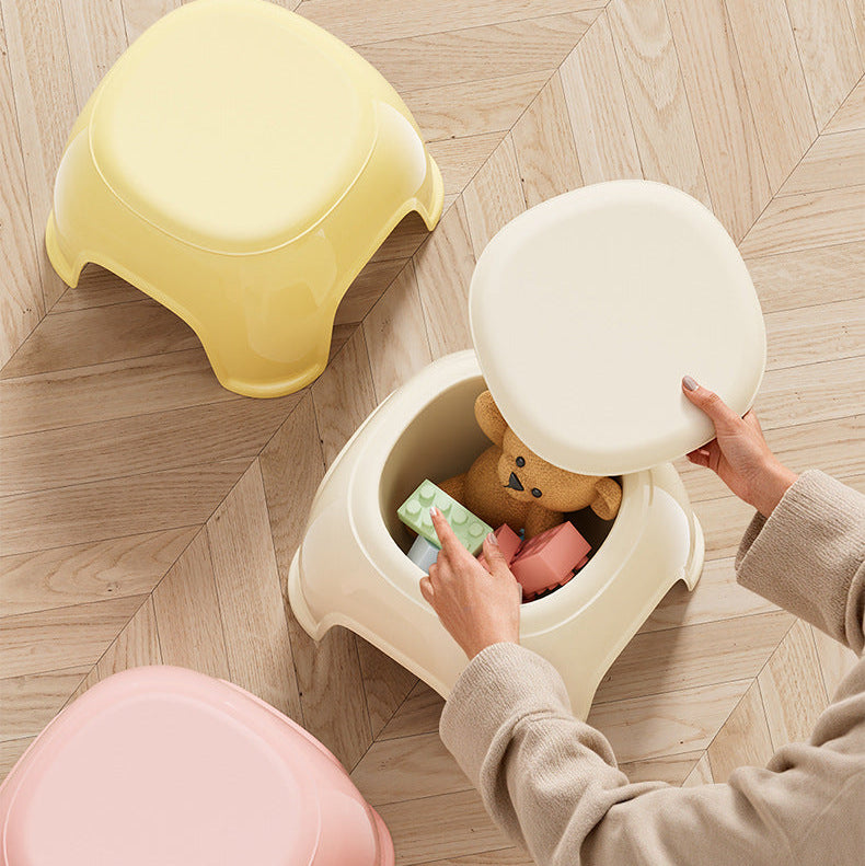 Adorable Baby Stool with Storage and Anti Skid Pads