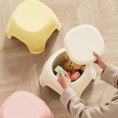 Adorable Baby Stool with Storage and Anti Skid Pads